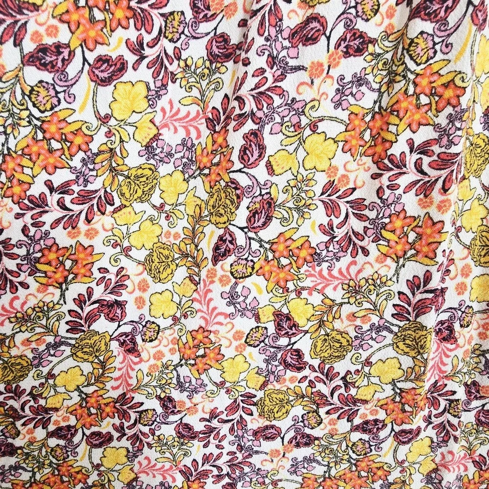 Old Navy Waist-Defined Flutter-Short‎ Sleeve Floral Mini Dress Pullover 3X.E176 - Picture 12 of 14